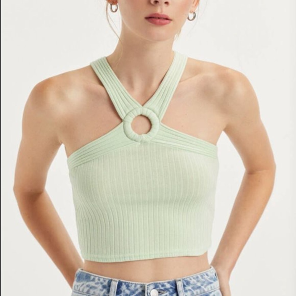 Green PacSun halter top